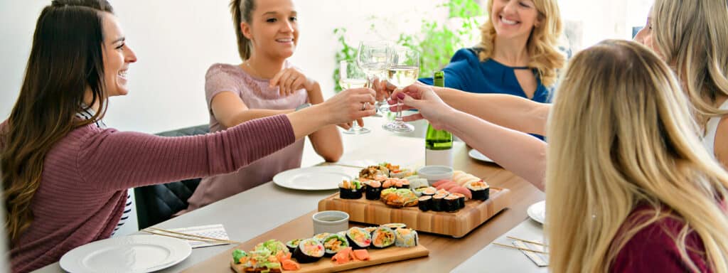 företagscatering buffe med Umami Sushi är en bra metod för att uppmuntra medarbetare